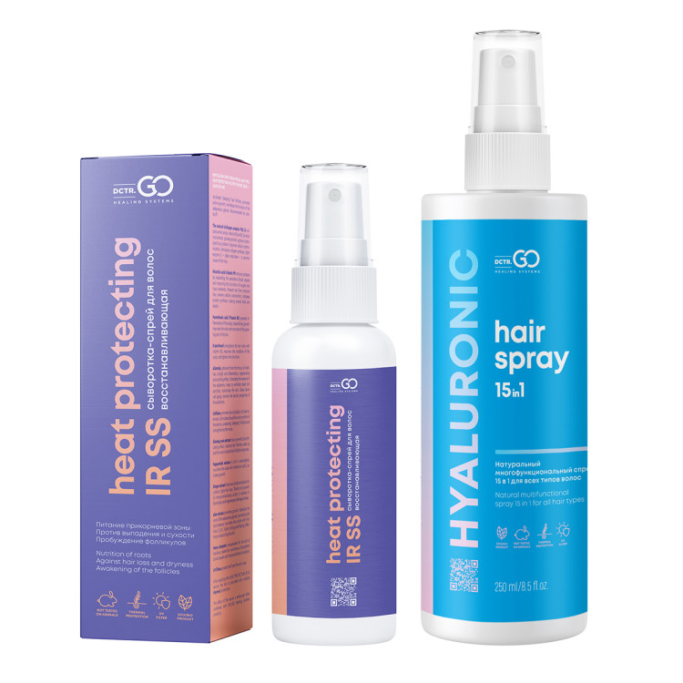 Dctr.Go Набор Спрей для волос 15в1 250 мл + сыворотка для роста волос 100 мл в Магнитогорске